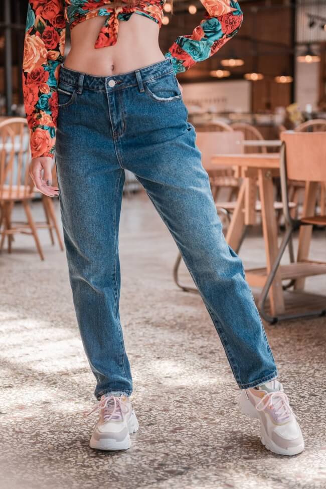 Jean Παντελόνι Mom Fit