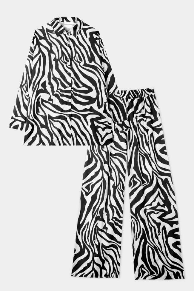 Σετ Ρούχων Πουκάμισο με Παντελόνι Zebra Print